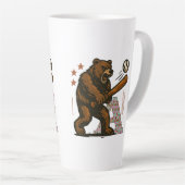 Tasse Latte joueur de baseball (Angle droit)