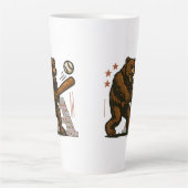 Tasse Latte joueur de baseball (Devant)