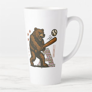 Tasse Latte joueur de baseball