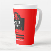 Tasse Latte Joueur De Rugby junior U17 (Angle droit)