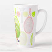 Tasse Latte Joueur de tennis (Droite)