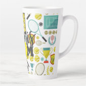 Tasse Latte Joueur de tennis (Droite)