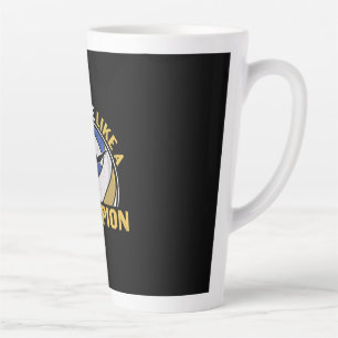 Tasse Latte Joueur de volley-ball   Pratiquer Comme Un Champio