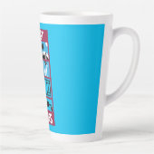 Tasse Latte Joueurs de cricket aux Antilles (Droite)