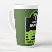 Tasse Latte Joueurs Junior De Rugby (Angle gauche)
