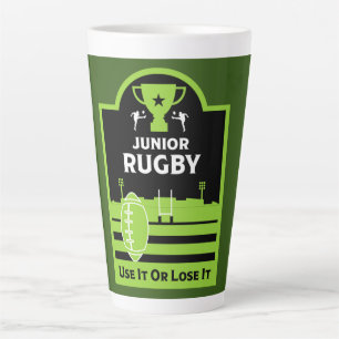 Tasse Latte Joueurs Junior De Rugby