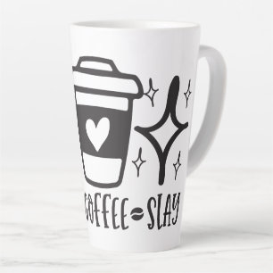 Tasse Latte Jouez votre journée avec du café