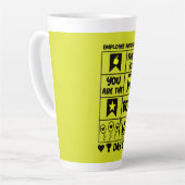 Tasse Latte Jour d'appréciation de l'employé (Angle gauche)