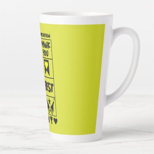 Tasse Latte Jour d'appréciation de l'employé (Droite)