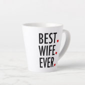 Tasse Latte Jour de la meilleure femme de tous les temps (Angle droit)
