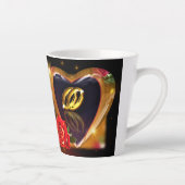 Tasse Latte Jour de mariage de l'amour vrai (Droite)