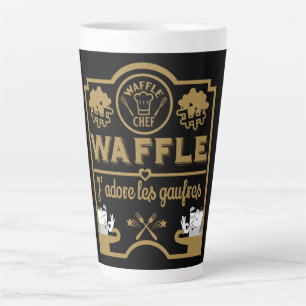 Tasse Latte Jour des gaufres