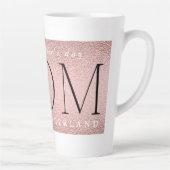 Tasse Latte Jour des mères rose joyeux CHIC (Droite)