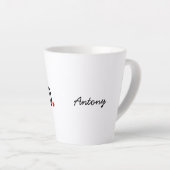Tasse Latte Jour des Valentines du meilleur mari (Angle droit)