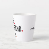 Tasse Latte Jour des Valentines du meilleur mari (Devant)