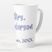Tasse Latte journee d'appréciation des professeurs mrs anderso (Angle droit)