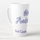 Tasse Latte journee d'appréciation des professeurs mrs anderso (Angle gauche)