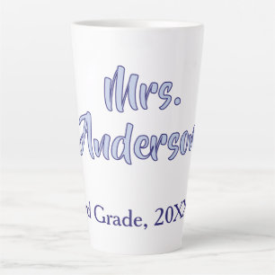 Tasse Latte journee d'appréciation des professeurs mrs anderso