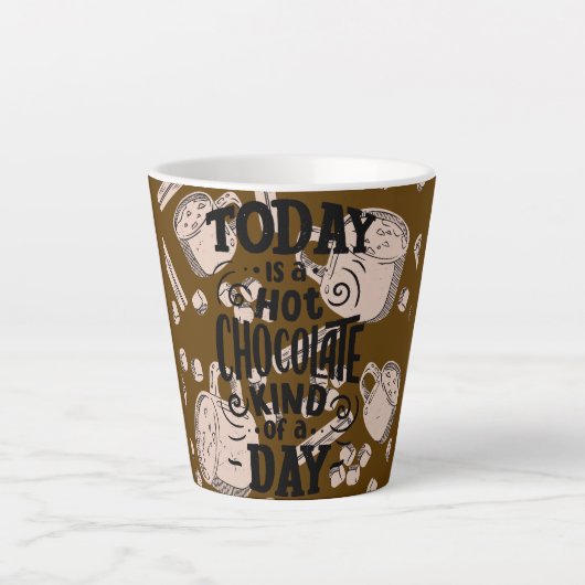 Tasse Latte Journée de Chocolat Chaud (Devant)