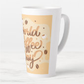 Tasse Latte Journée internationale du café (Angle droit)