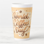 Tasse Latte Journée internationale du café (Devant)