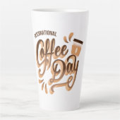 Tasse Latte Journée internationale du café (Devant)