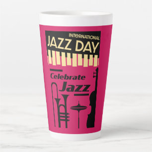 Tasse Latte Journée internationale du jazz 30 avril