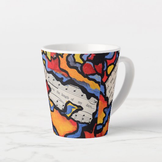 Tasse Latte Jours d'été (Angle droit)