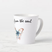 Tasse Latte Joy se lève du papillon Soul (Angle droit)