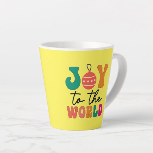 Tasse Latte Joy to The World - Christmas Design-50835 (Angle droit)