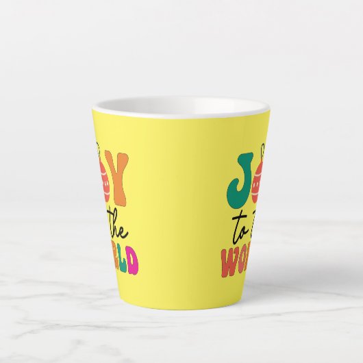 Tasse Latte Joy to The World - Christmas Design-50835 (Devant)