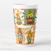 Tasse Latte joyeuse automne (Devant)