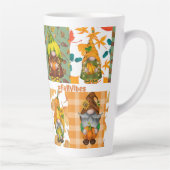 Tasse Latte joyeuse automne (Droite)