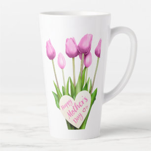 Tasse Latte Joyeuse Fête des Mères