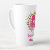 Tasse Latte Joyeuse Fête Maman  (Angle gauche)