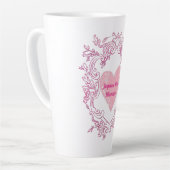 Tasse Latte Joyeuse fête maman (Angle gauche)