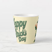 Tasse Latte Joyeuse Saint-Patrick Mignon Lutins (Devant)