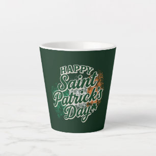 Tasse Latte Joyeuse Saint Patrick vintage