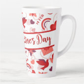Tasse Latte Joyeuse Saint-Valentin (Droite)