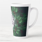 Tasse Latte Joyeuses fêtes de Noël Wreath ! Noël (Droite)