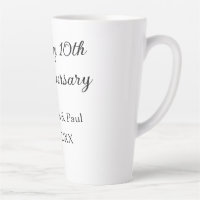 Joyeux 10e anniversaire simple nom de mariage mini