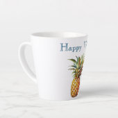 Tasse Latte Joyeux ananas tropical (Angle gauche)
