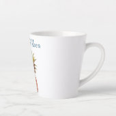 Tasse Latte Joyeux ananas tropical (Droite)
