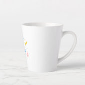 Tasse Latte Joyeux anniversaire (Droite)