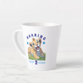 Tasse Latte Joyeux anniversaire (Angle gauche)