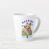 Tasse Latte Joyeux anniversaire (Angle droit)