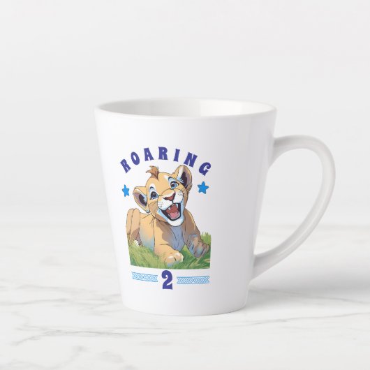 Tasse Latte Joyeux anniversaire (Droite)