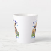 Tasse Latte Joyeux anniversaire (Devant)