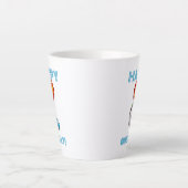 Tasse Latte Joyeux anniversaire ! Ajouter L'Âge Opossum & Ball (Devant)