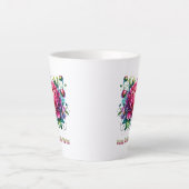 Tasse Latte Joyeux anniversaire Clarice (Devant)